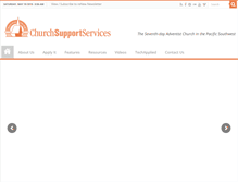 Tablet Screenshot of churchsupportservices.org